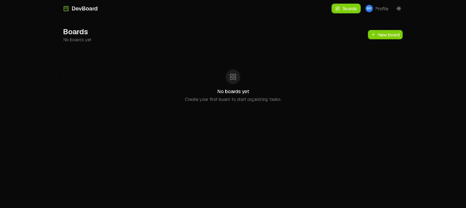 DevBoard task board app